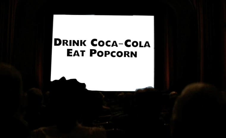 Эксперимент Джеймса Вайкери с 25 кадром в кинотеатрах (попкорн и Coca-Cola)